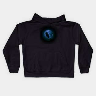 Raven and full moon Kids Hoodie